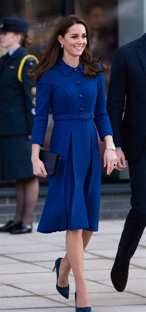 Nov 2018 Kate Middleton Wearing Blue Coats Popsugar Fashion Photo 6