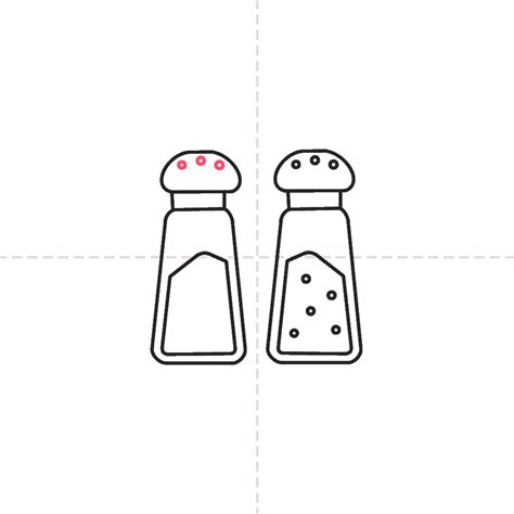 How To Draw Salt And Pepper Shakers In 11 Easy Steps