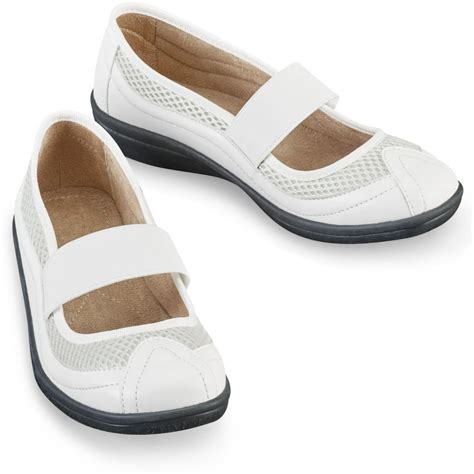 Collections Etc Collections Etc Womens Comfortable Slip On Mary Jane Shoes Wide Width