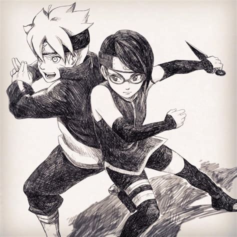 Boruto And Sarada Boruto Club Fan Art Fanpop