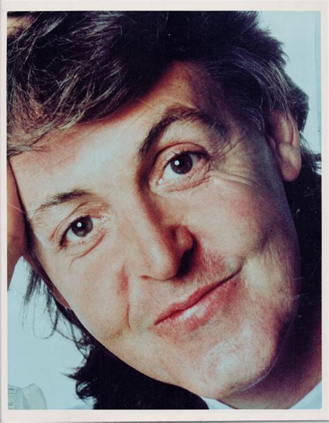 Paul Mccartney 1980s 8x10 Publicity Portrait Smiling Studio Pose