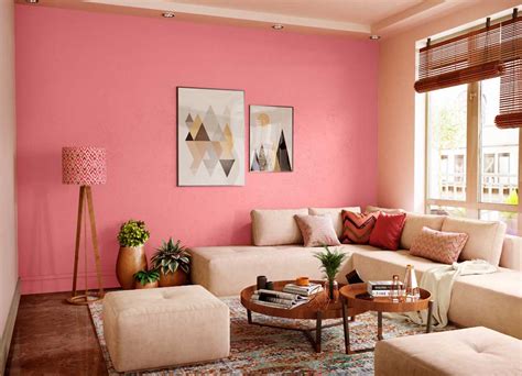 Try Pink Accent House Paint Colour Shades For Walls