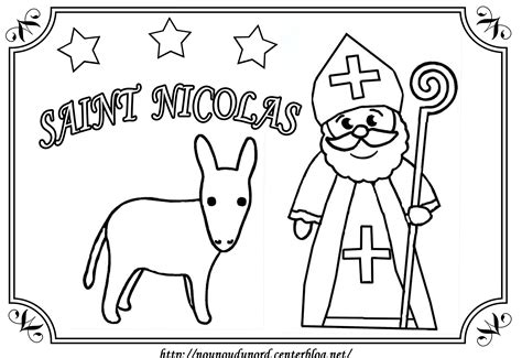 coloriage saint nicolas