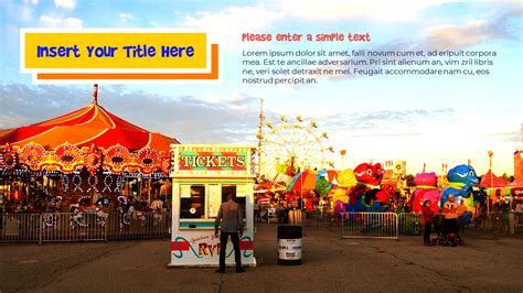 Amusement Park Ppt Templates Design