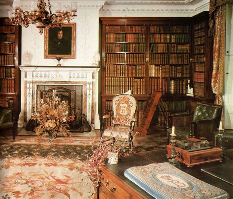 Disraelis Library Hughenden Manor Buckinghamshire England