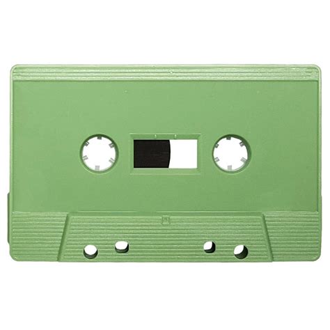 C30 Sage Green Blank Audio Cassette Tapes Retro Style Media
