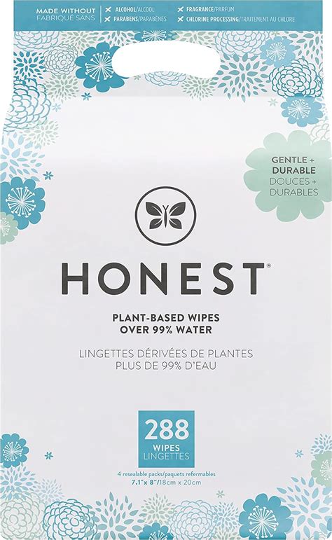 The Honest Company Baby Wipes Pure And Gentle Plant Based Alcohol