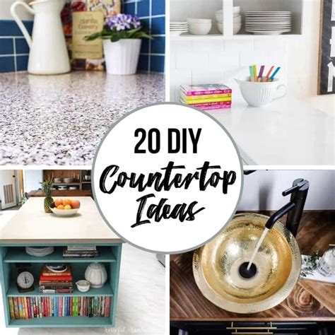 20 Diy Countertops For Your Kitchen Or Bathroom The Handymans Daughter