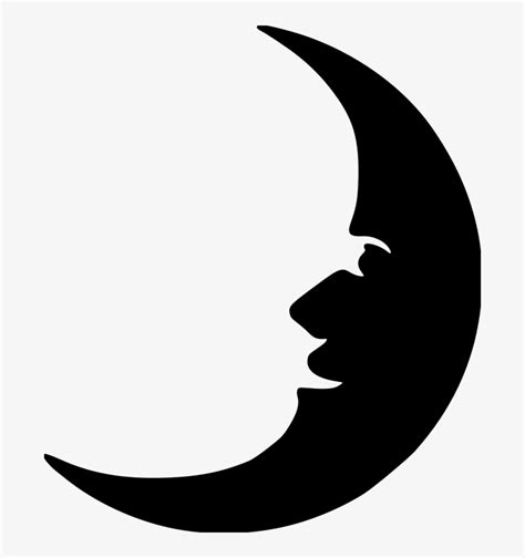 Moon Face File Size Moon Face Silhouette Png Png Image Transparent
