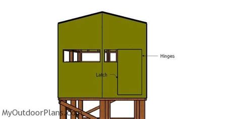 Elevated 8x8 Deer Stand Roof Plans Myoutdoorplans Free Woodworking