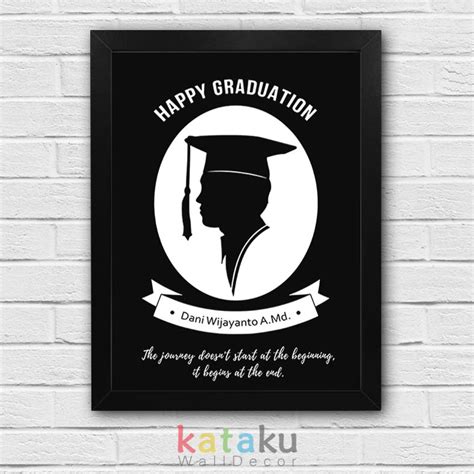 Jual Siluet Wajah Kado Wisuda Hadiah Graduation Poster Frame Shopee