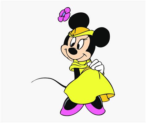 Minnie Mouse Yellow Dress Hd Png Download Transparent Png Image