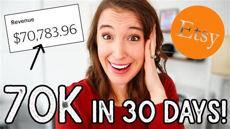 How I made $70K in 30 DAYS on Etsy 😳 | HOW TO SELL ON ETSY - YouTube