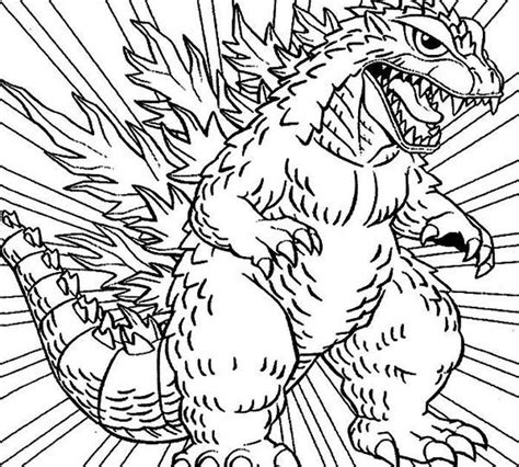 King Adora Godzilla Coloring Page