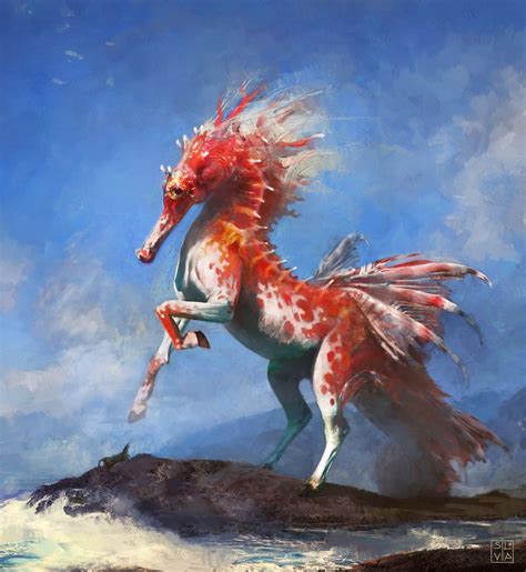 Seahorse Silvia Pasqualetto Creature Art Creature Design Fantasy