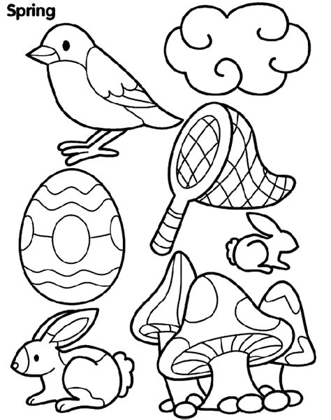 Free printable spring coloring pages. Spring Coloring Pages 2018- Dr. Odd