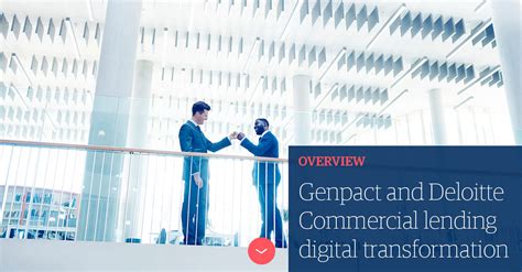 Genpact And Deloitte Commercial Lending Digital Transformation