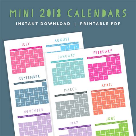 Mini Printable Calendar Calendar Templates