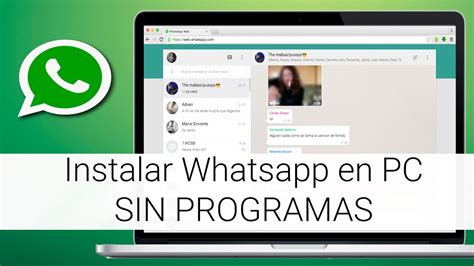 Instalar Whatsapp En Pc Sin Programas Viyoutube