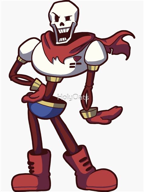 Undertale Papyrus Sticker For Sale By Holyoats Redbubble