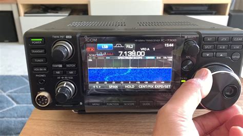 Icom Ic 7300 Ham Radio Hf6m Transceiver First Power Up And A Brief