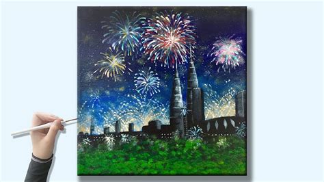 Fireworks In Kuala Lumpur How To Paint Fireworks For Beginners New