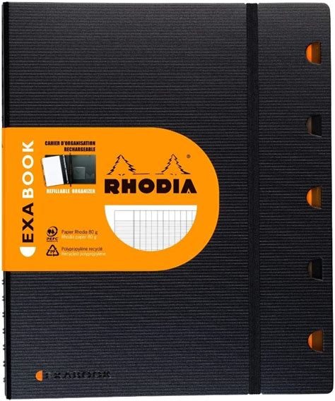 Rhodia 132151c Exabook Black A4 Refillable Organizer Notebook