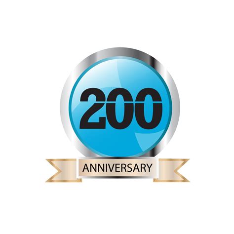 200 Year Anniversary Logo Vector Template Design Illustration 2081023