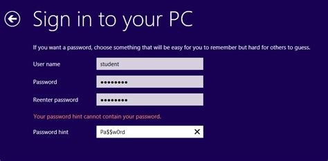 How to remove password hint through local users and groups. Screenshots - windows-8-password-hint