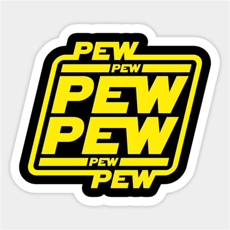 Pew Pew Pew Star Wars Pegatina Teepublic Mx