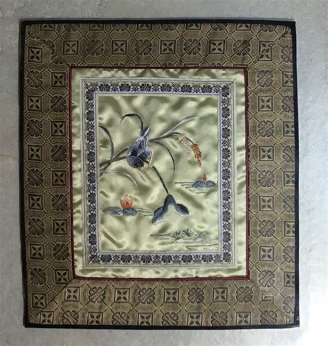 Vintage Chinese Hand Embroidery At 1stdibs