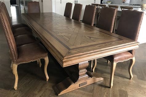 French Style Parquetry Dining Table Mark Alexander Design