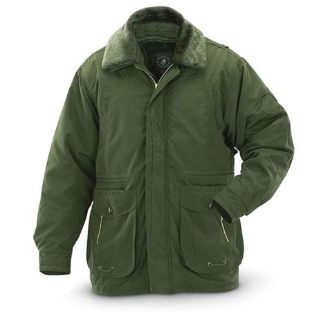 Military Style Olive Drab Parka Military Fashion Insulated Jackets
