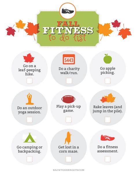 Fall Fitness To Do List Free Printable Fall Fitness Fitness To Do