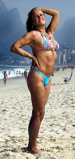 Helo Pinheiro Real Girl From Ipanema Returns To Rio Beach Shows Off 63 Year Old Bikini Body