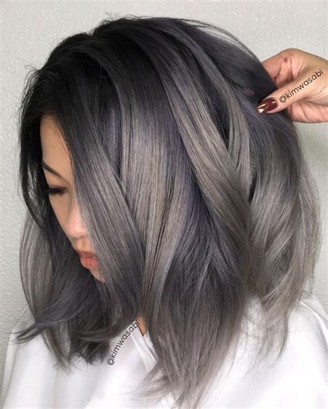 Image Result For Dark Ash Brown Hair Grey Hair Color Charcoal Hair