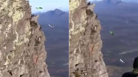 Video Captures Base Jumpers Death Defying Plunge From Bluff Knoll In