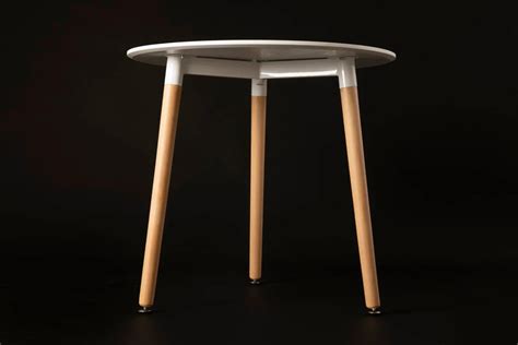 Nadia White Round Table Ubik Home