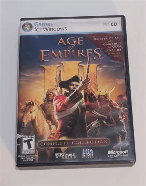 Age Of Empires Iii Complete Collection With Keys Microsoft 5 Discs