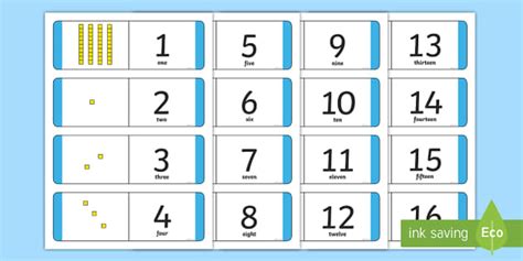 Numbers 1 40 With Base Ten Blocks And Numerals Loop Cards