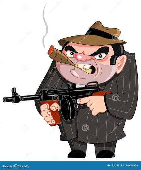gangster with gun vector illustration 27844228
