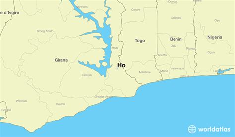 Where Is Ho Ghana Ho Volta Map