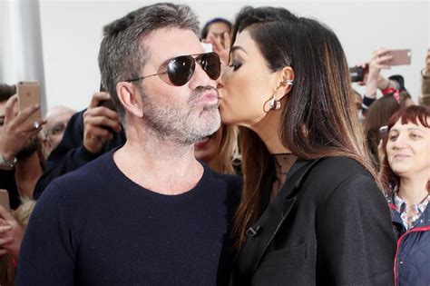 X Factor 2016 Nicole Scherzinger Plants A Kiss On Simon Cowell At Manchester Auditions London