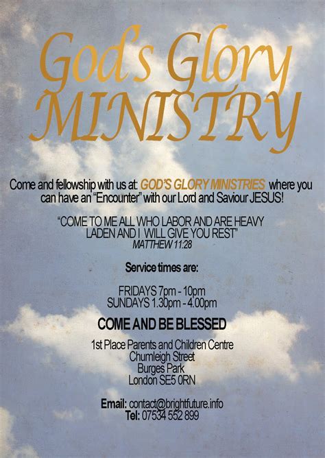 Blame It On The Bloggy Logo And Flyer Design Gods Glory Ministry
