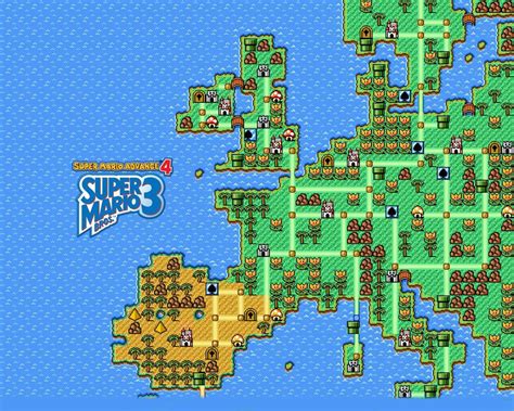 Super Mario Bros 3 World Map Us States Map