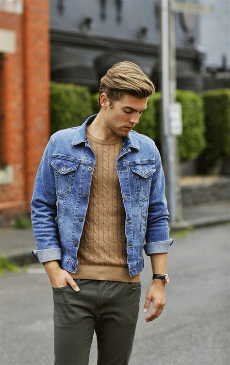 20 Stylish Mens Fashion Styles Using Denim Jackets Stylish Mens