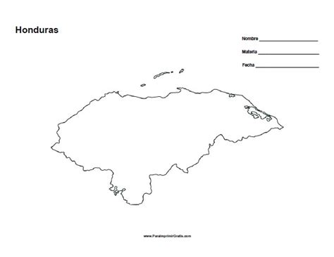Mapas De Honduras Para Imprimir Imagui