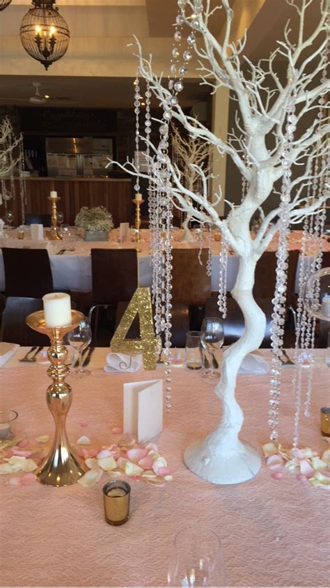 White Tree Centrepieces Tree Centerpieces White Tree Table Decorations