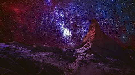 Matterhorn Starry Sky Wallpapers Wallpaper Cave