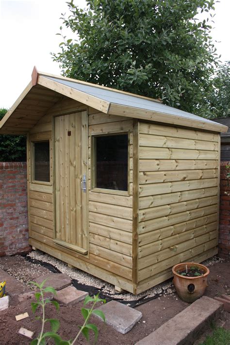 8ft X 6ft Shed With Overhang The Wooden Workshop Bampton Devon The